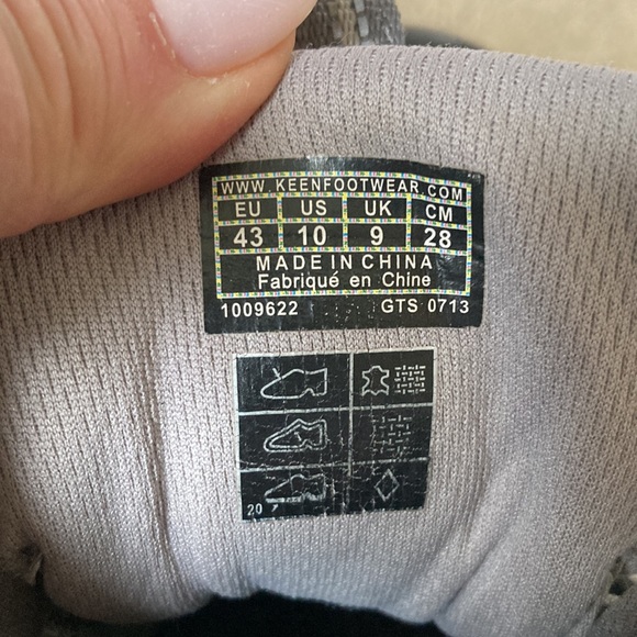 KEEN Dry Verdi II Mid Men’s Size 10 Grey Leather Mesh Waterproof Hiking Boots - Picture 5 of 6